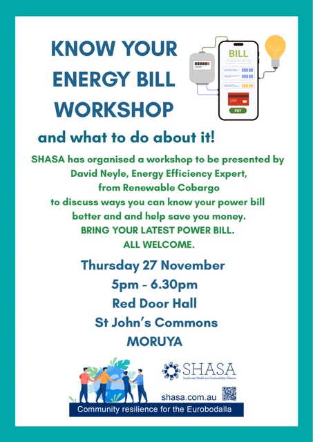 Energy Bill Workshop info