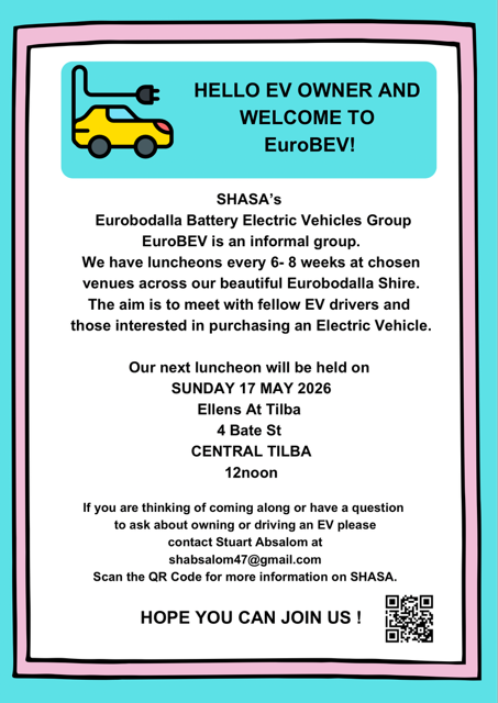 EuroBEV lunch info 17 May 2026