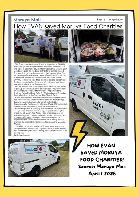 EVAN saved Moruya Food Charities' article from Moruya Mail.