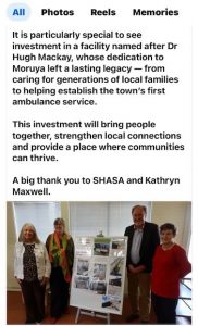 Opening of Dr McKay Community Centre by Dr Michael Holland